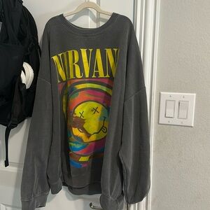 Nirvana crew neck sweatshirt